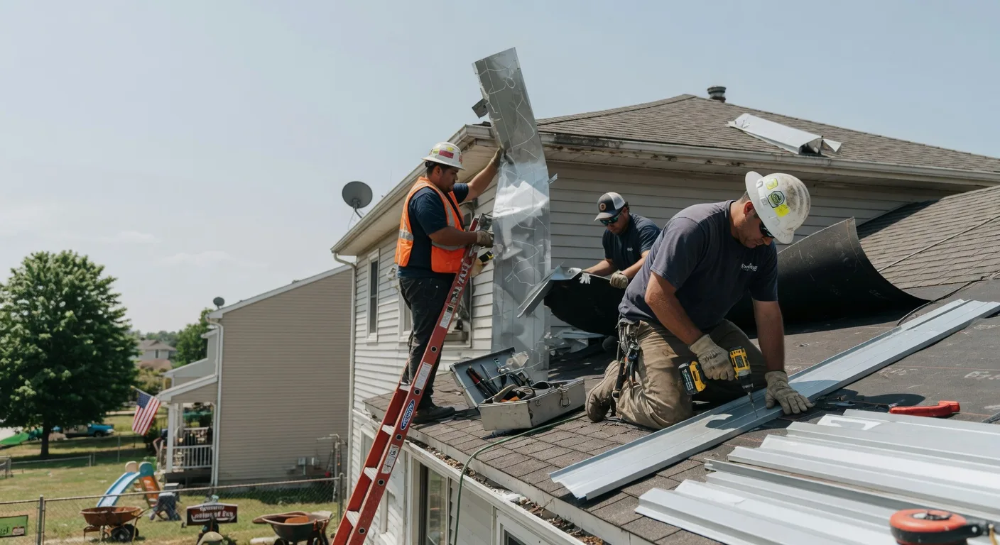 Storm Damage Metal Roof Repair in Terre Hill, PA